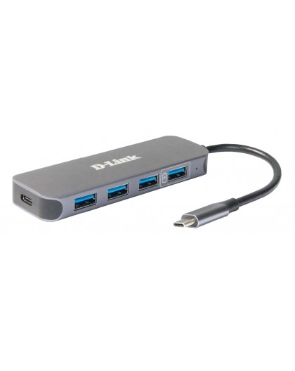 D-Link USB-C to 4-Port USB 3.0 Hub with Power Delivery