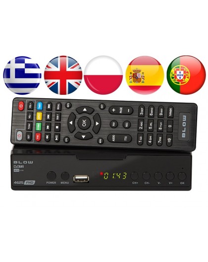 DVB-T2 decoder BLOW 4625FHD H.265 H.265 V2 tuner