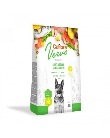 CALIBRA Verve Medium & Large Salmon and Herring - dry dog food - 12kg