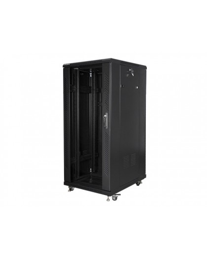 Lanberg FF01-6827-12B rack cabinet 27U Freestanding rack Black