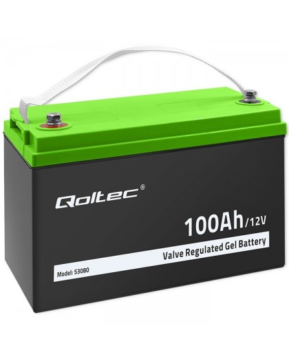 Qoltec Battery żelowy | 12V | 100Ah | GEL | 29.3kg