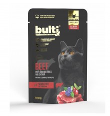 BULTI Superfoods Beef with cranberries and catnip - wet cat food - 100g