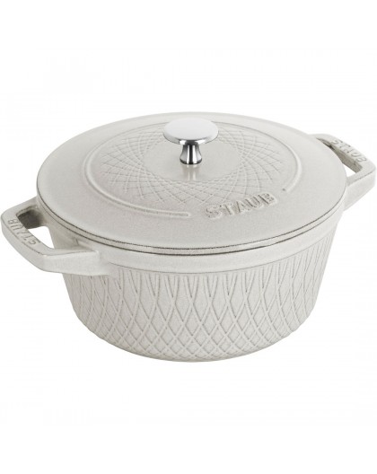 STAUB SPECIAL COCOTTE Round cast iron pot 2.3 ltr, truffle
