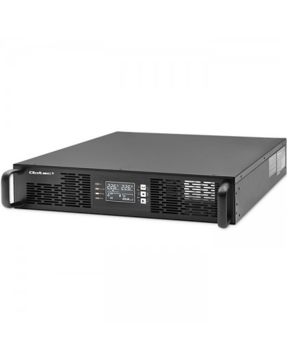 Qoltec 52285 uninterruptible power supply (UPS) Double-conversion (Online) 1 kVA 1000 W 2 AC outlet(s)