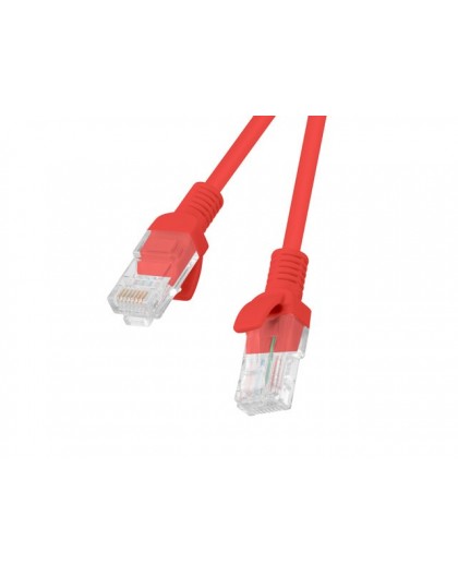 PATCHCORD KAT.6 UTP 0.5M CZERWONY FLUKE PASSED LANBERG 10-PACK