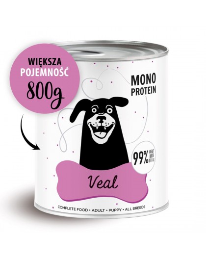 PAKA ZWIERZAKA Pepe Veal - wet dog food - 800g