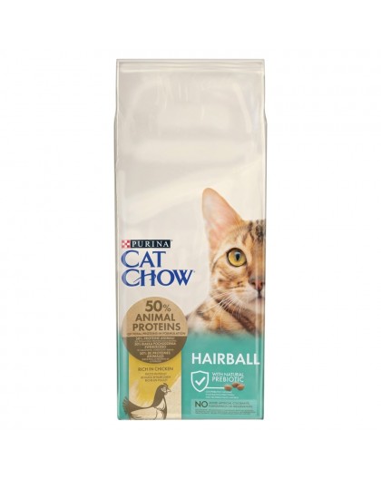 PURINA Cat Chow Hairball Control Chicken - dry cat food - 15kg