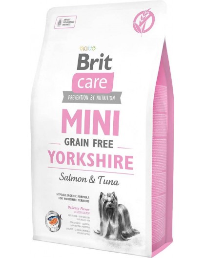 BRIT Care Mini Yorkshire Grain Free Salmon with tuna - dry dog food - 7 kg