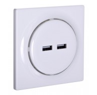 Fibaro Walli N socket-outlet 2x USB White