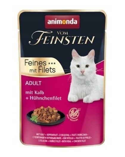 ANIMONDA vom Feinsten Veal - wet cat food - 85 g