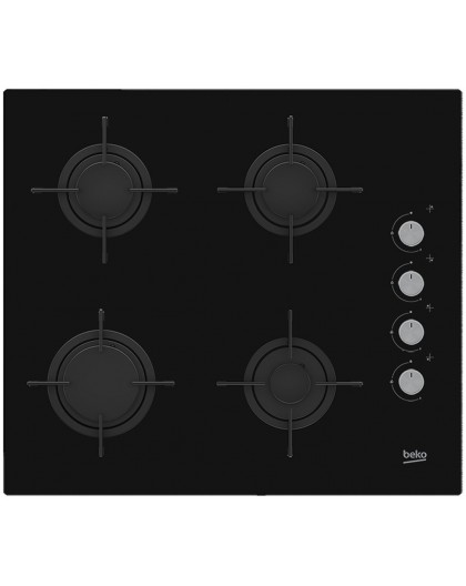 Beko HILG64120S hob Black Built-in 60 cm Gas 4 zone(s)