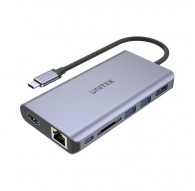 UNITEK uHUB S7 USB 3.2 Gen 1 (3.1 Gen 1) Type-C Grey