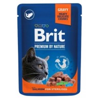BRIT Premium Cat Salmon Sterilised - wet cat food - 100g