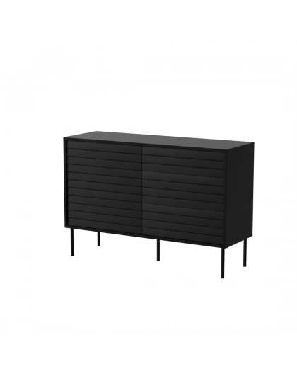 Cama CORTINA 1D3S chest of drawers 120x40x81 black