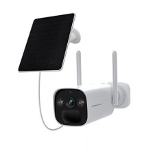 Foscam BP4 camera with solar panel
