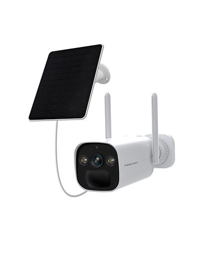 Foscam BP4 camera with solar panel