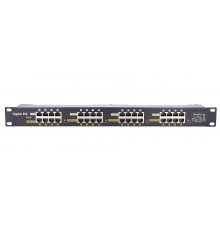 Extralink Gigabit PoE Injector 16 Port 16x 1000Mb/s RJ45, Rackmount