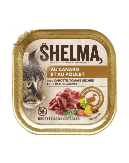 SHELMA Duck and chicken pate - wet cat food - 100g