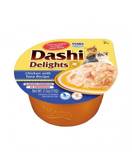 INABA Dashi Delights chicken tuna bouillon - cat treat - 70g
