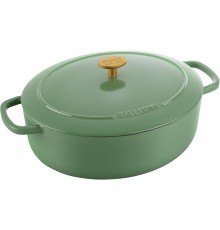 BALLARINI BELLAMONTE Oval cast iron pot 4.5 ltr, green