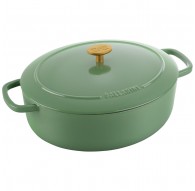 BALLARINI BELLAMONTE Oval cast iron pot 4.5 ltr, green