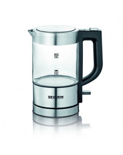 Severin WK 3472 electric kettle 0.5 L 1100 W Silver