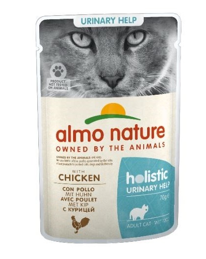 ALMO NATURE Holistic Urinary help - wet food for adult cats with chicken - 70g