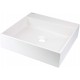 Granite countertop washbasin with space for a tap - 400x400 mm
