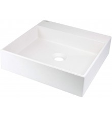 Granite countertop washbasin with space for a tap - 400x400 mm
