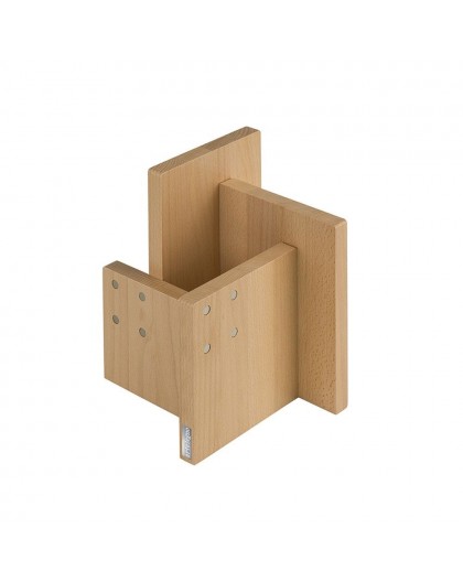 ARTELEGNO COMBI Magnetic knife stand with container