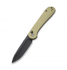 Knife CIVIVI Button Lock Elementum Olive Micarta