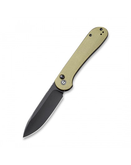Knife CIVIVI Button Lock Elementum Olive Micarta