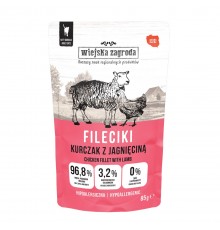 WIEJSKA ZAGRODA Chicken Fillets with Lamb – wet food for cats – 85g