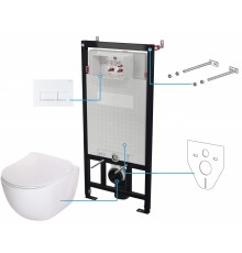 6-in-1 concealed toilet set