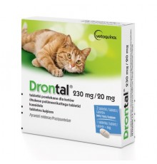 VETOQUINOL Drontal - anti-parasite tablets for cats - 2 pcs.