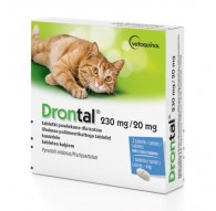 VETOQUINOL Drontal - anti-parasite tablets for cats - 2 pcs.