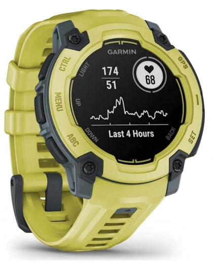 Garmin Instinct E 2,29 см (0,9") MIP 45 мм Цифровой 176 x 176 пикселей Лимон GPS (спутниковый)