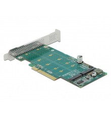 Delock PCIe x8 to 2 x NVMe M.2 Key M Card