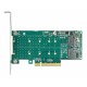 Delock PCIe x8 to 2 x NVMe M.2 Key M Card