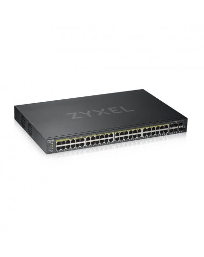 Zyxel GS1920-48HPV2 Managed Gigabit Ethernet (10/100/1000) Power over Ethernet (PoE) Black