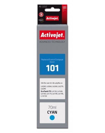 Activejet AE-101C tindik (asenduseks Epson 101 Supreme 70 ml tsüaan)
