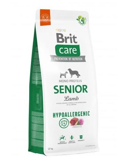 BRIT Care Hypoallergenic Senior Lamb&Rice - dry dog food - 12 kg