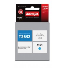 Activejet AE-2632N Ink cartridge (replacement for Epson 26 T2632 Supreme 12 ml cyan)
