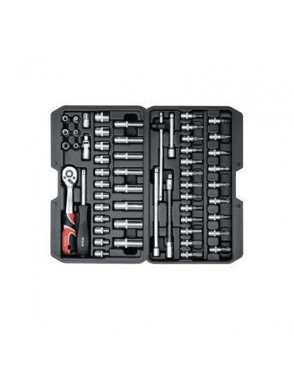 Wrench set YATO 56 pcs 1/4" 14501