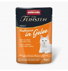 ANIMONDA Vom Feinsten Adult Raffinesse in Jelly rich in Chicken with Turkey - wet food for cats - 85g