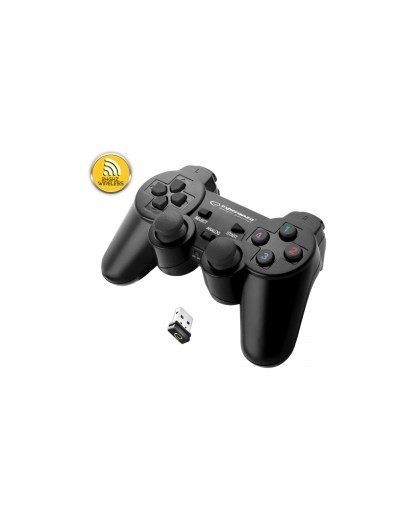 Esperanza EGG108K Gaming Controller Black USB 2.0 Gamepad Analogue / Digital PC, Playstation 3