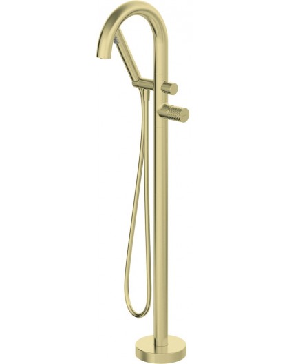 Freestanding bath tap with shower set