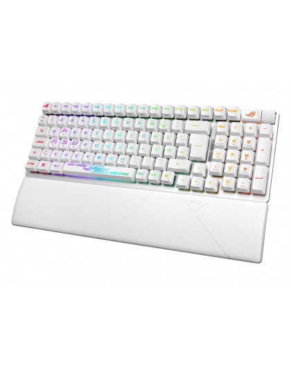 ASUS ROG Strix Scope II 96 RX Wireless keyboard Gaming USB + RF Wireless + Bluetooth White