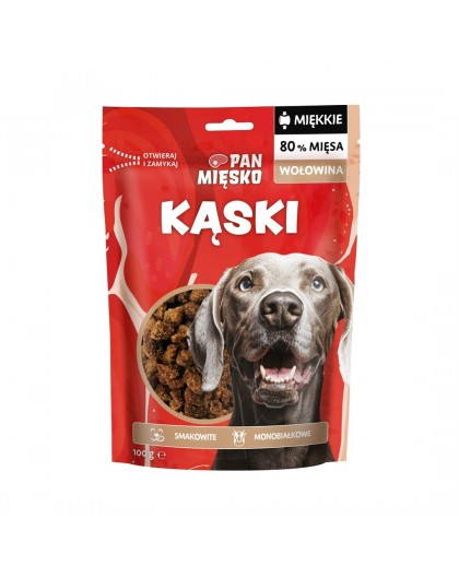 PAN MIĘSKO Beef chunks - dog treat - 100g