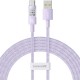 Baseus Gem USB A to USB C fast charging cable 2 m 100 W Purple